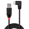 Lindy USB 2.0 kaapeli Type-A - Micro-B, 0,5 m, 90° kulma