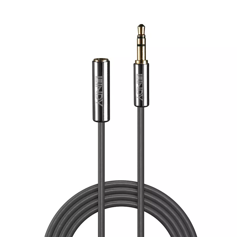 Lindy 3 m 3,5 mm jatko-audiokaapeli, Cromo Line
