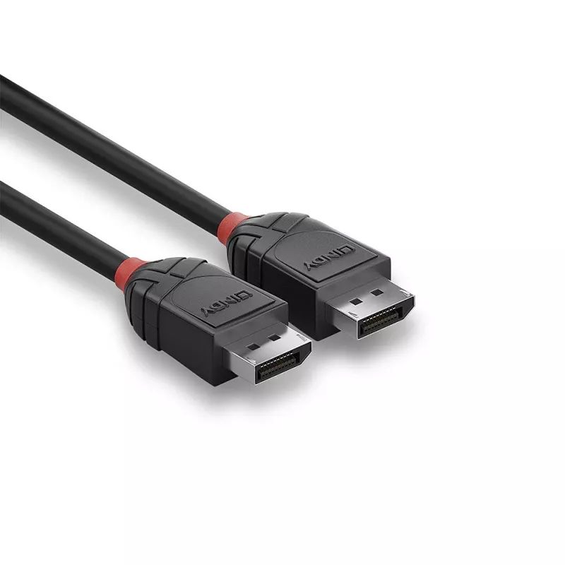 Lindy 1,5 m DisplayPort 1.2 -kaapeli, Black Line