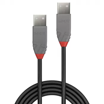 Lindy 5 m USB 2.0 Type-A–A-kaapeli, Anthra Line