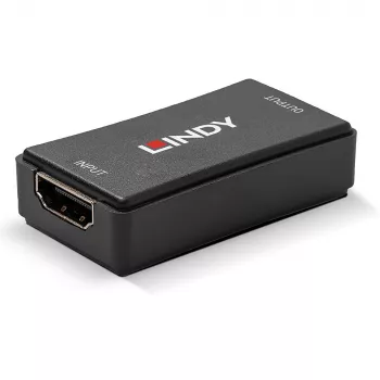 Lindy 50 m HDMI 4K30 -toistin, HDCP 2.2, AV-vastaanotin, langallinen, musta, HDCP