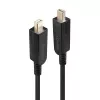 Lindy 20 m kuituoptinen hybridi Mini DisplayPort 1.4 -kaapeli irrotettavilla DP-liittimillä