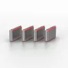 USB Type-C -porttitulpan avainsarja Lindy, 4 kpl:n pakkaus, pinkki