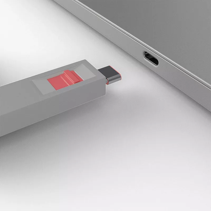 USB Type-C -porttitulpan avainsarja Lindy, 4 kpl:n pakkaus, pinkki