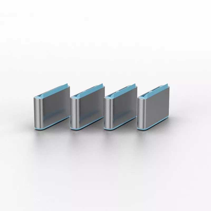 Porttitulppa Lindy USB Type C -porttitulpan avainpaketti 4 kpl sininen