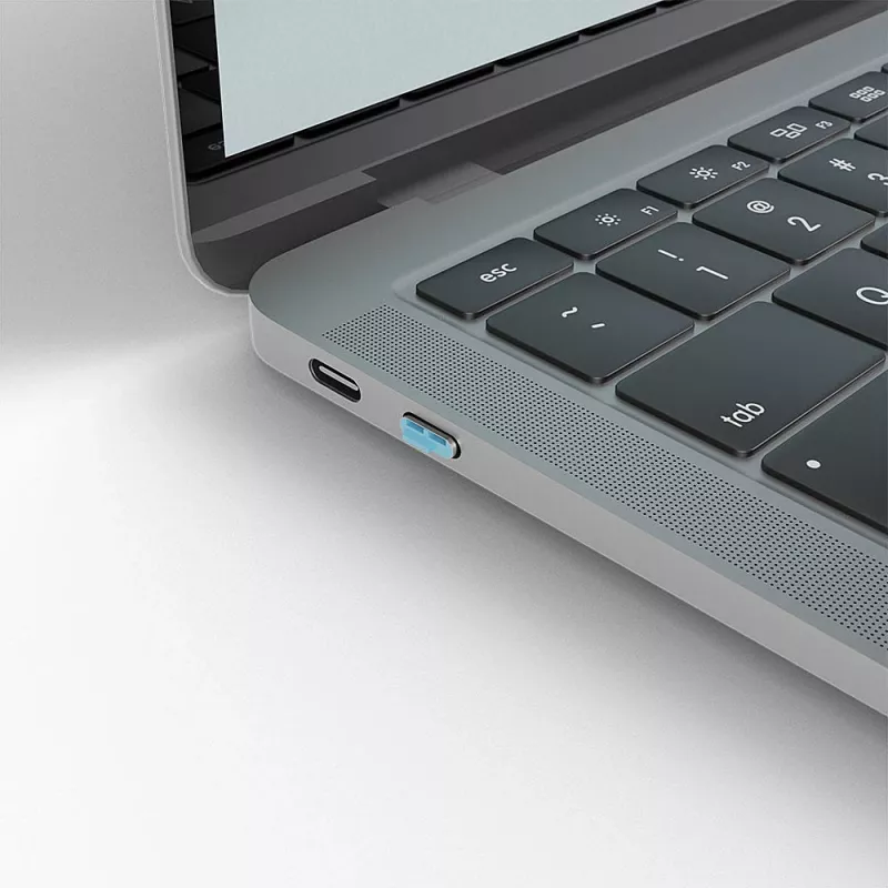Porttitulppa Lindy USB Type C -porttitulpan avainpaketti 4 kpl sininen