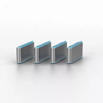 Porttitulppa Lindy USB Type-C -porttitulppa ilman avainta 10 kpl:n pakkaus sininen