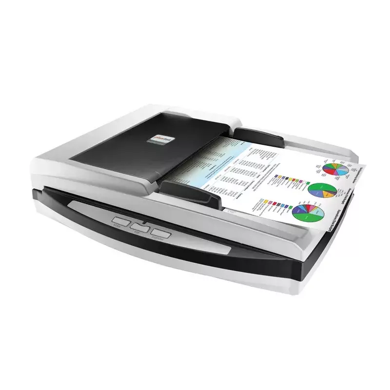 Plustek SmartOffice PL4080 ADF-tasoskanneri & ADF-skanneri 600 x 600 DPI A4 musta, harmaa