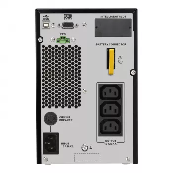 APC SRV1KI-E keskeytymätön virransyöttö (UPS) kaksoismuunnin (Online) 1 kVA 900 W 3 AC-lähtöä