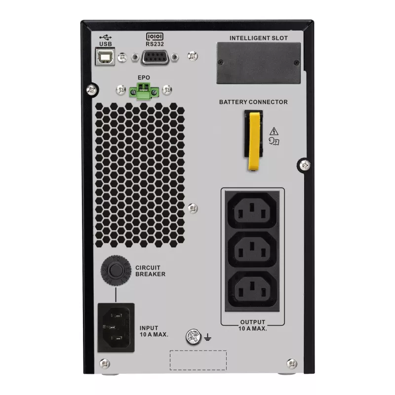 APC SRV1KI-E keskeytymätön virransyöttö (UPS) kaksoismuunnin (Online) 1 kVA 900 W 3 AC-lähtöä
