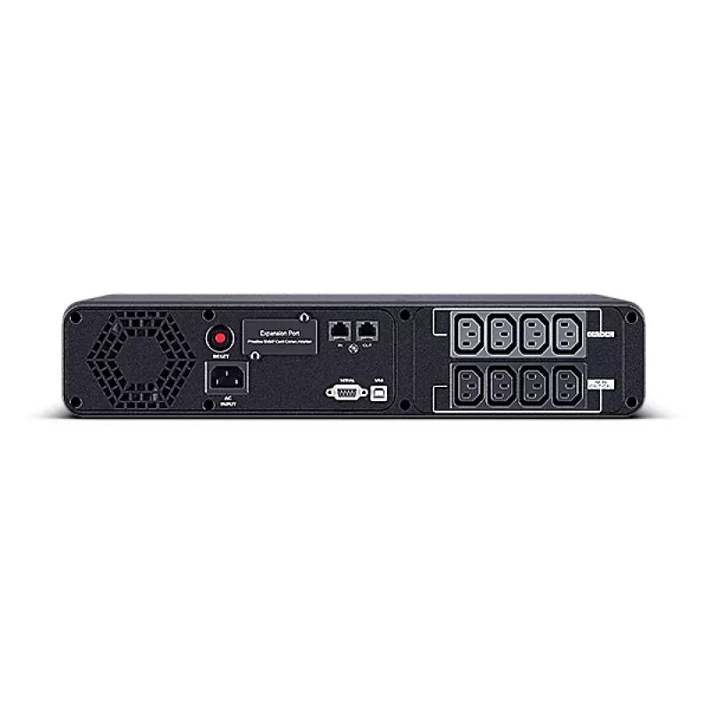 CyberPower CP1600EIPFCRM2U keskeytymätön virransyöttö (UPS) Line-Interactive 1,6 kVA 1000 W 8 AC-lähtöä