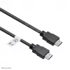 Neomounts HDMI25MM HDMI-kaapeli – 7,5 metriä, 7,5 m, 10,2 Gbit/s, musta