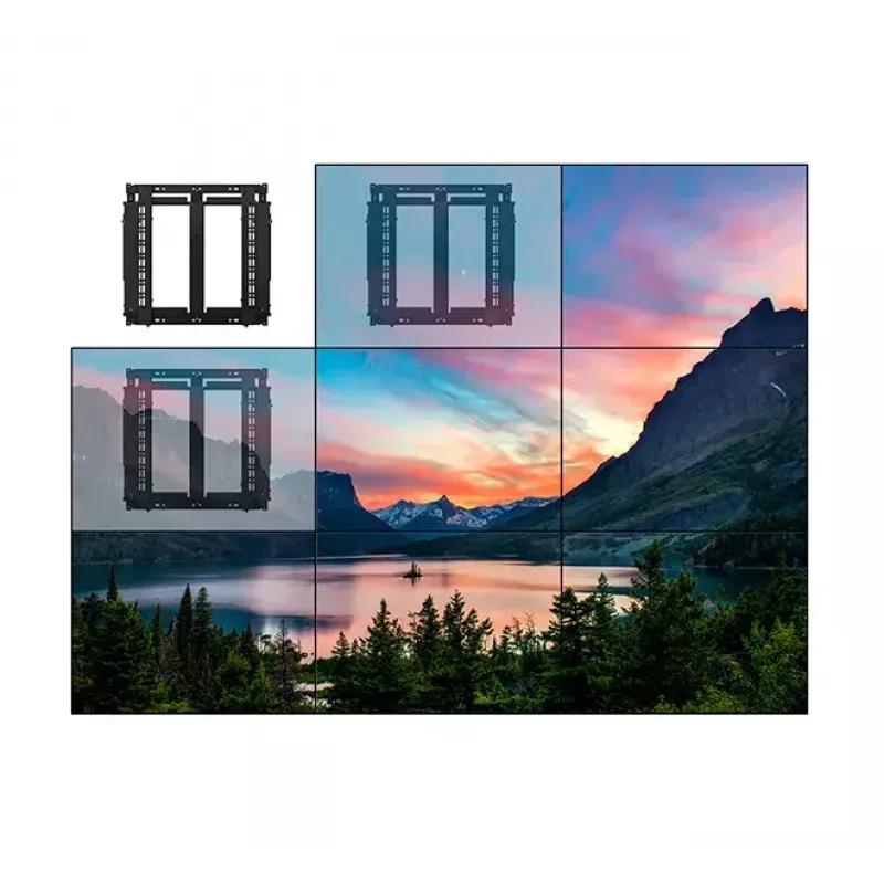 Videoseinäteline B-TECH BT8312/B ultralitteä pop-out