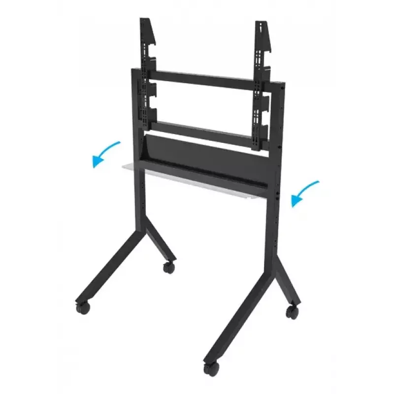 B-Tech BT8545/B tv-kärry, 55–86 tuumaa, VESA 900x600, enintään 100 kg, hyllyllä, musta