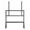 B-Tech BT8546/B tv-kärry, 65–110 tuumaa, VESA 1000x900, enintään 125 kg, hyllyllä, musta