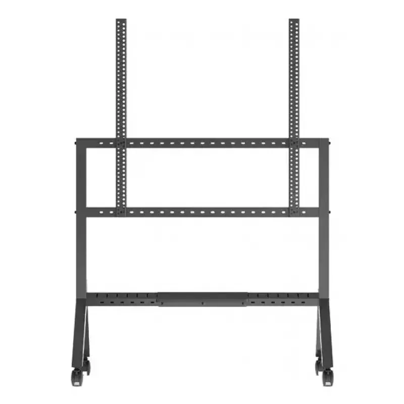 B-Tech BT8546/B tv-kärry, 65–110 tuumaa, VESA 1000x900, enintään 125 kg, hyllyllä, musta