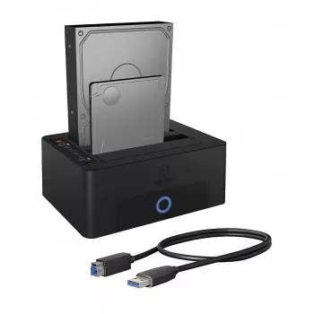 ICY BOX 2-paikkainen telakointi- ja kloonausasema 2.5