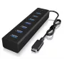 ICY BOX IB-HUB1700-C3 USB 3.2 Gen 1 (3.1 Gen 1) Type-C 5000 Mbit/s musta