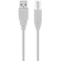 USB-A–USB-B-kaapeli GOOBAY 68712, USB 2.0 HiSpeed, 1,8 m, harmaa
