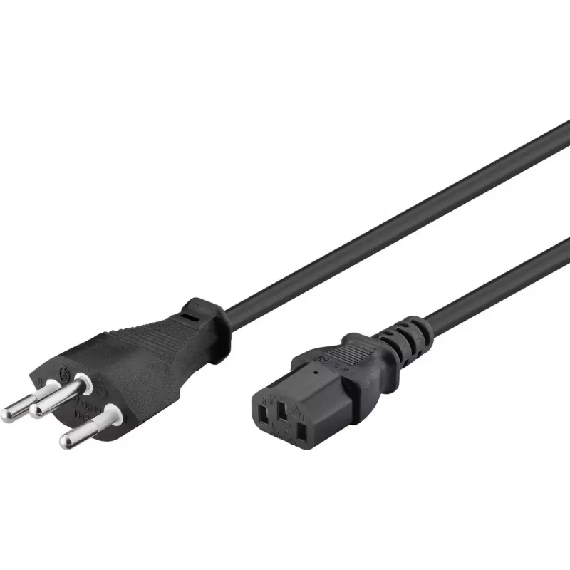 Virtakaapeli Goobay 93617 musta 2 m SEV 1011 IEC C13