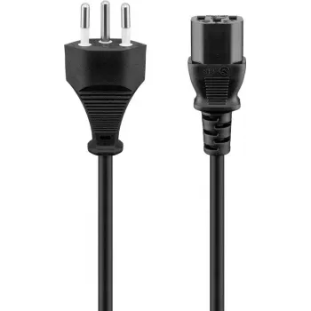 Virtakaapeli Goobay 93617 musta 2 m SEV 1011 IEC C13