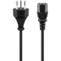 Virtakaapeli Goobay 93617 musta 2 m SEV 1011 IEC C13