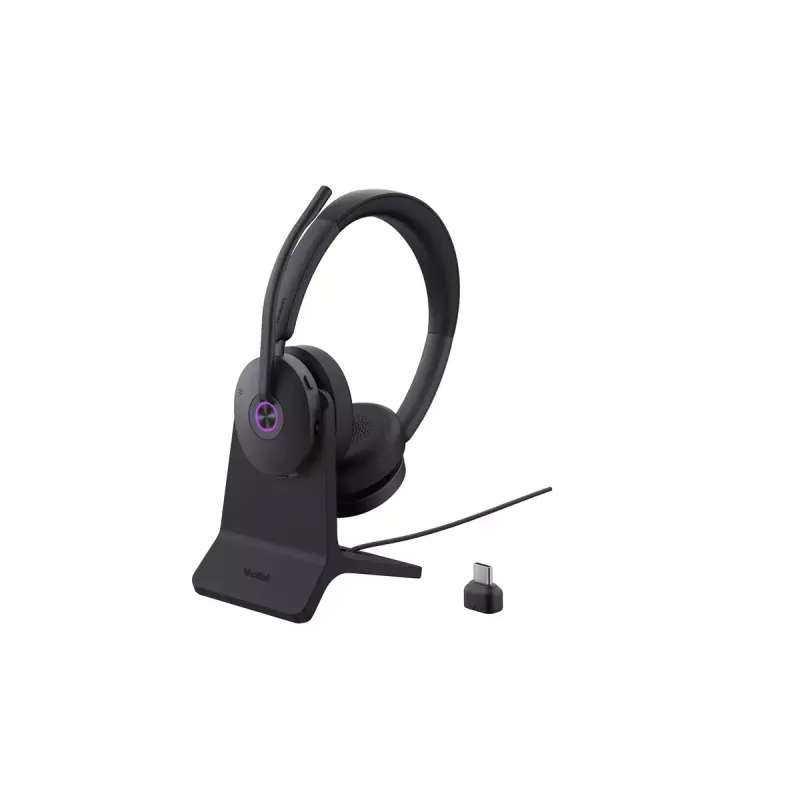 Yealink BH74 jalustalla UC USB-C/A-headset