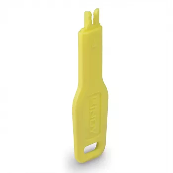 Porttitulppien avain Lindy 47899 RJ-45-portteihin, keltainen, 20×74,5×5,9 mm