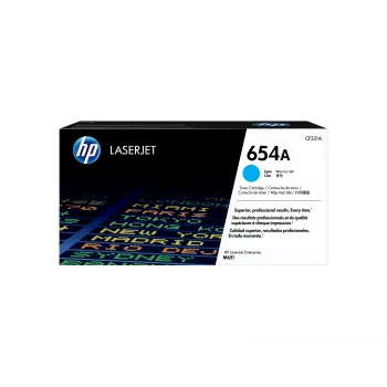 HP 654A syaani alkuperäinen LaserJet-värikasetti