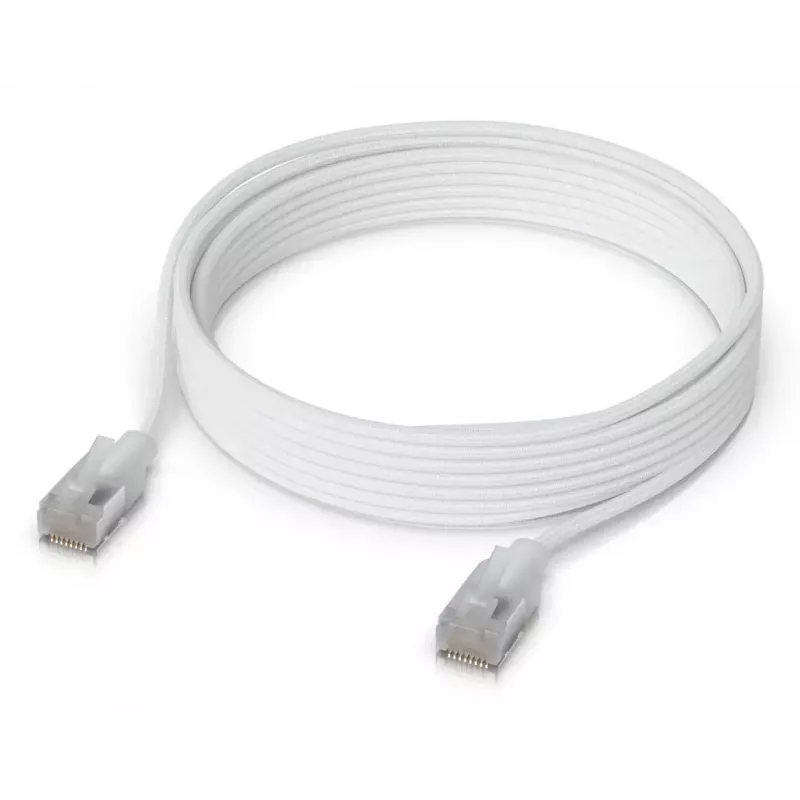 Verkkopatch-kaapeli UBIQUITI UACC-CABLE-PATCH-EL-C6A-5M-W Cat6a 5 m RJ-45 läpinäkyvä valkoinen