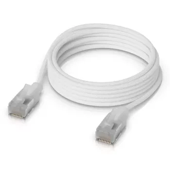 Verkkokaapeli Ubiquiti UACC-Cable-Patch-EL-C6A-2M-W RJ-45 Cat6a 2 m läpinäkyvän valkoinen