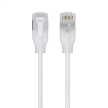 Verkkokaapeli Ubiquiti UACC-Cable-Patch-EL-C6A-2M-W RJ-45 Cat6a 2 m läpinäkyvän valkoinen