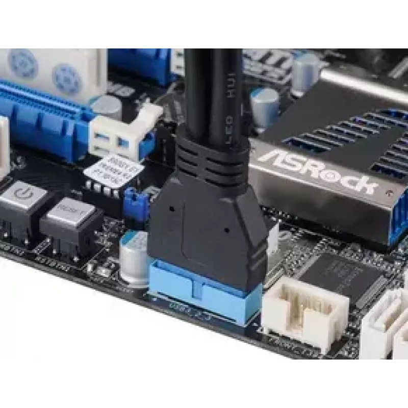 USB-kaapeli 2 x USB A Akasa AK-CBUB09-15BK musta
