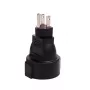Microconnect PETRAVEL3 verkkopistoke-adapteri tyyppi B tyyppi F musta