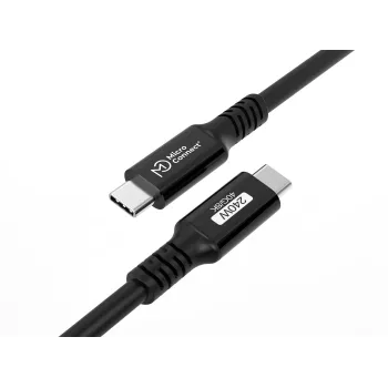 USB-kaapeli Microconnect USB4CC2-240W 2m USB4 Gen 3x2 40 Gbit/s musta
