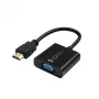 Microconnect HDMVGA2B videokaapelisovitin 0,15 m VGA (D-Sub) HDMI Type-A (standardi) musta