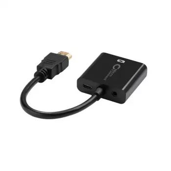 Microconnect HDMVGA2B videokaapelisovitin 0,15 m VGA (D-Sub) HDMI Type-A (standardi) musta