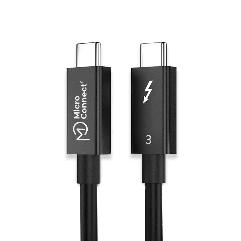 Microconnect TB3020 Thunderbolt-kaapeli 2 m 20 Gbit/s musta