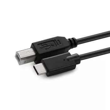 MicroConnect USB3.1C2B3 USB-C – USB 2.0 B-tyypin kaapeli, uros–uros, 3 m, musta