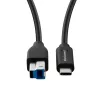 USB-kaapeli Microconnect USB3.1CB2 1,8 m USB-C USB-B 5 Gbit/s musta