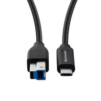 USB-kaapeli Microconnect USB3.1CB2 1,8 m USB-C USB-B 5 Gbit/s musta