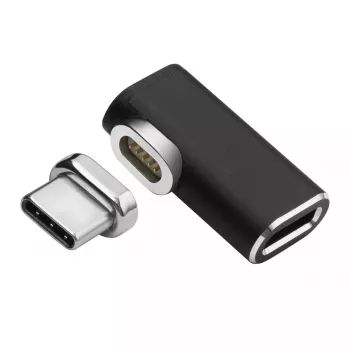 MicroConnect USB3.1CCMF-MAGNETIC magneettinen USB-C-sovitin, 90°