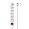 Microconnect GRU0065W virtapistorasia 5 m 6 AC-pistorasiaa sisäkäyttöön valkoinen