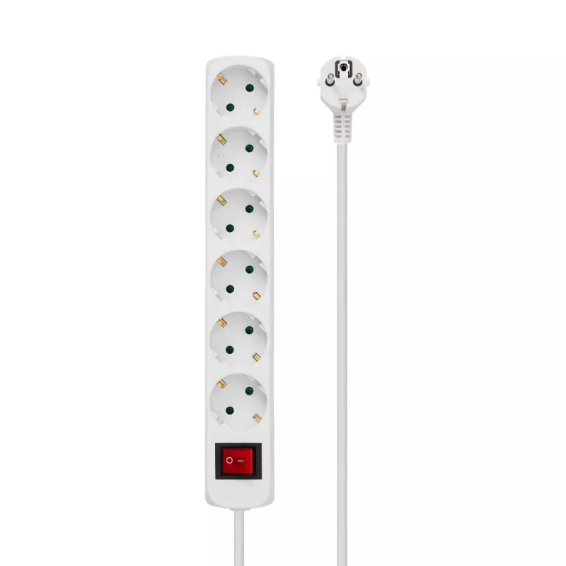 Microconnect GRU0065W virtapistorasia 5 m 6 AC-pistorasiaa sisäkäyttöön valkoinen