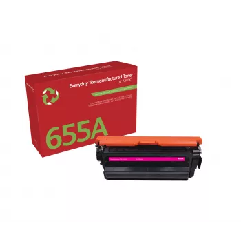 Everyday™ magenta uudelleenvalmistettu värikasetti Xeroxilta, yhteensopiva HP 655A (CF453A) kanssa, vakiokapasiteetti