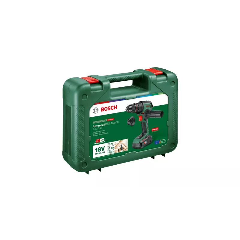 Akkuporakone Bosch AdvancedDrill 18V-80 2,5 Ah Li-Ion-akulla