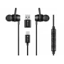 Headset Sandberg USB-C/A in-ear-set line-mikrofonilla