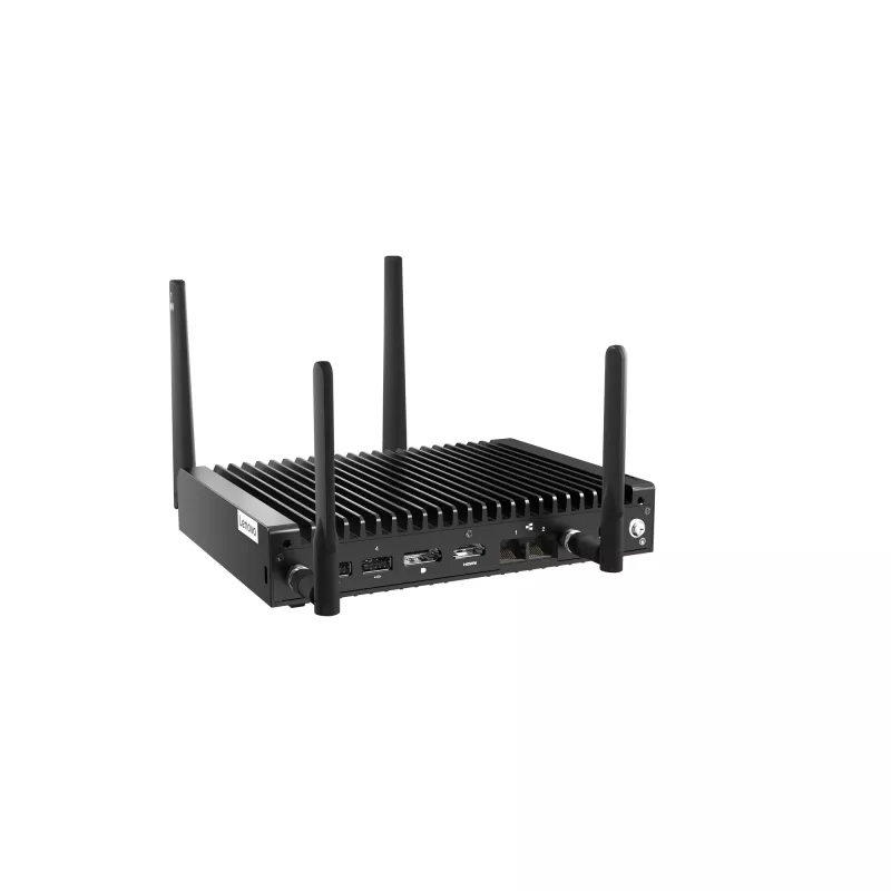 Lenovo ThinkEdge SE10 Intel Atom® x6425RE 8 GB DDR4-SDRAM 256 GB SSD Mini PC musta