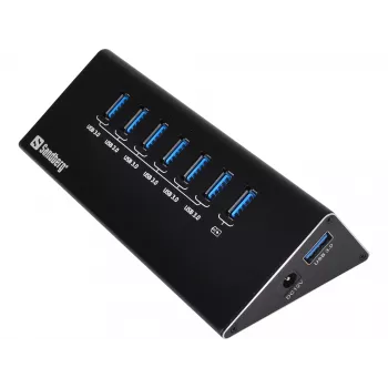 Sandberg USB 3.0 -keskitin 6+1 porttia