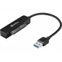 Sandberg USB 3.0 SATA-linkki, musta, 5 Gbit/s, 20 g, 77 mm, 18 mm, 193 mm